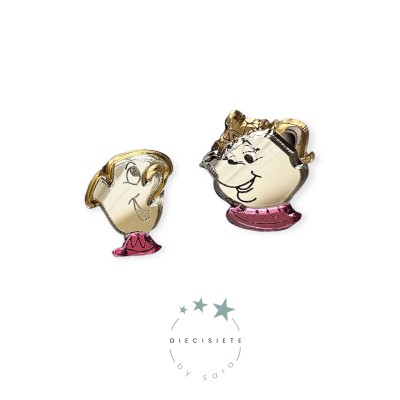 PENDIENTES MINI CHIP Y TETERA