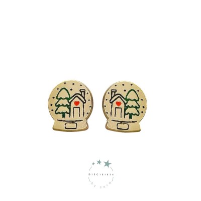 PENDIENTES BOLA DE NAVIDAD