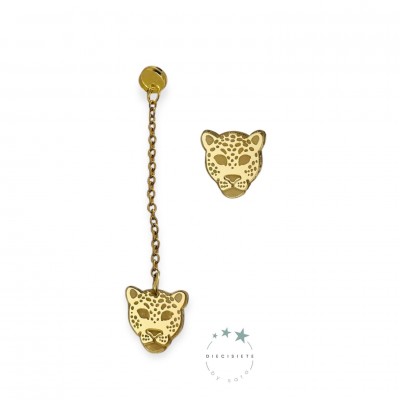 PENDIENTES TIGRE ASIMÉTRICO