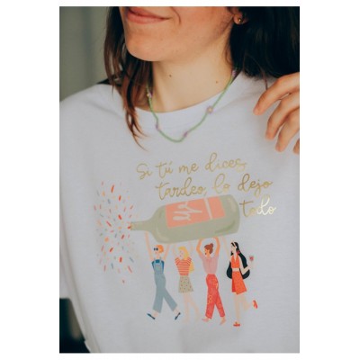 CAMISETA "SI TÚ ME DICES TARDEO.. LO DEJO TODO"
