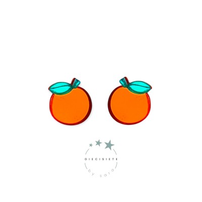 PENDIENTES MINI NARANJA