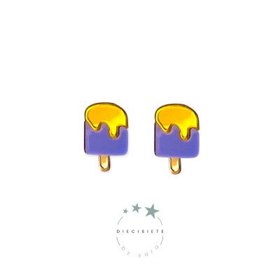 PENDIENTES MINI POLO DE HELADO