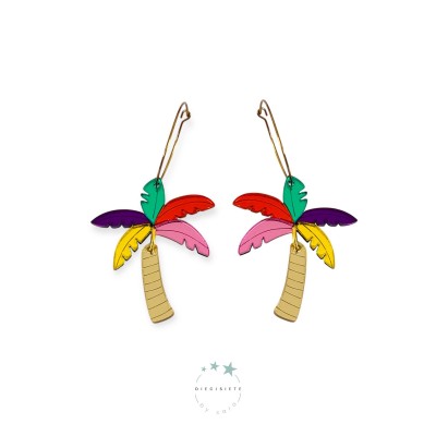 PENDIENTES ARO PALMERA