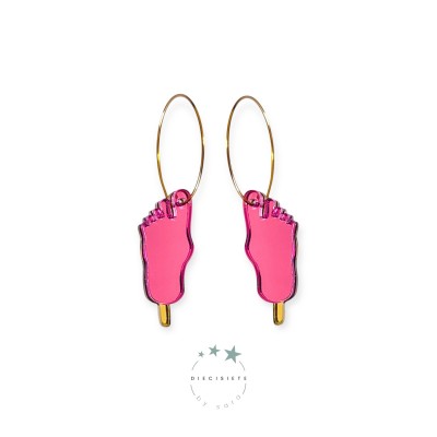 PENDIENTES ARO HELADO PIE