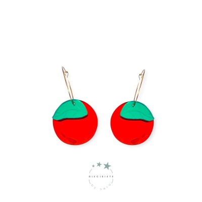 PENDIENTES ARO NARANJA