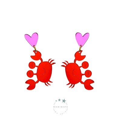 PENDIENTES CANGREJO LOLO
