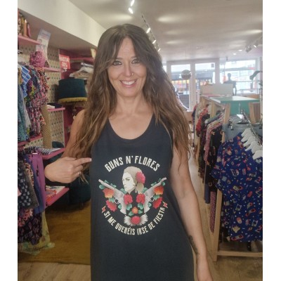 VESTIDO "GUN´S FLORES"