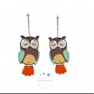 PENDIENTES ARO BUHO