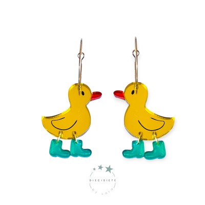 PENDIENTES ARO PATITO CON BOTAS