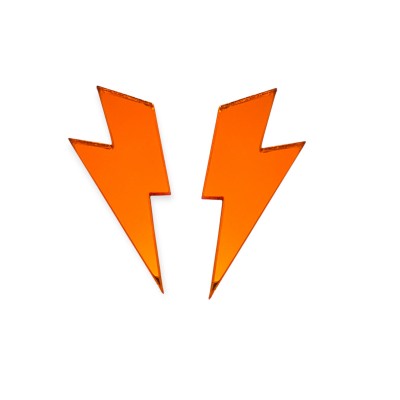 PENDIENTES RAYO MEDIANO NARANJA