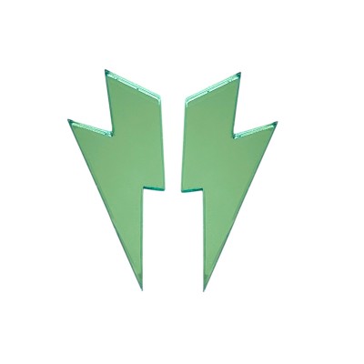 PENDIENTES RAYO MEDIANO VERDE