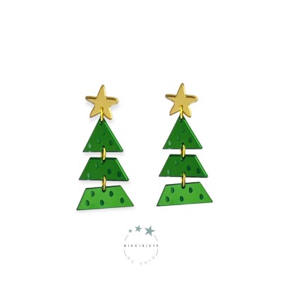 PENDIENTES ARBOL NAVIDEÑO