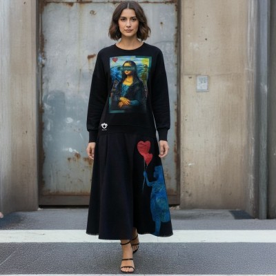 PREVENTA VESTIDO ART IS RECYCLED