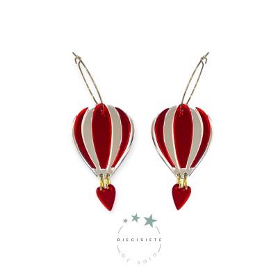 PENDIENTES ARO GLOBO DEL AMOR