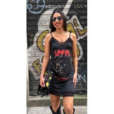 VESTIDO LENCERO LAS PANTERAS ROCKERAS