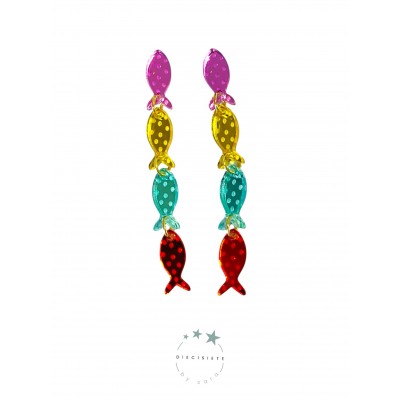 PENDIENTES PECES DE COLORES