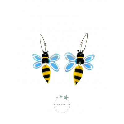 PENDIENTES ABEJA VERITA