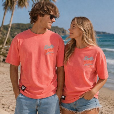 CAMISETA UNISEX CORAL NORTE Y SAL